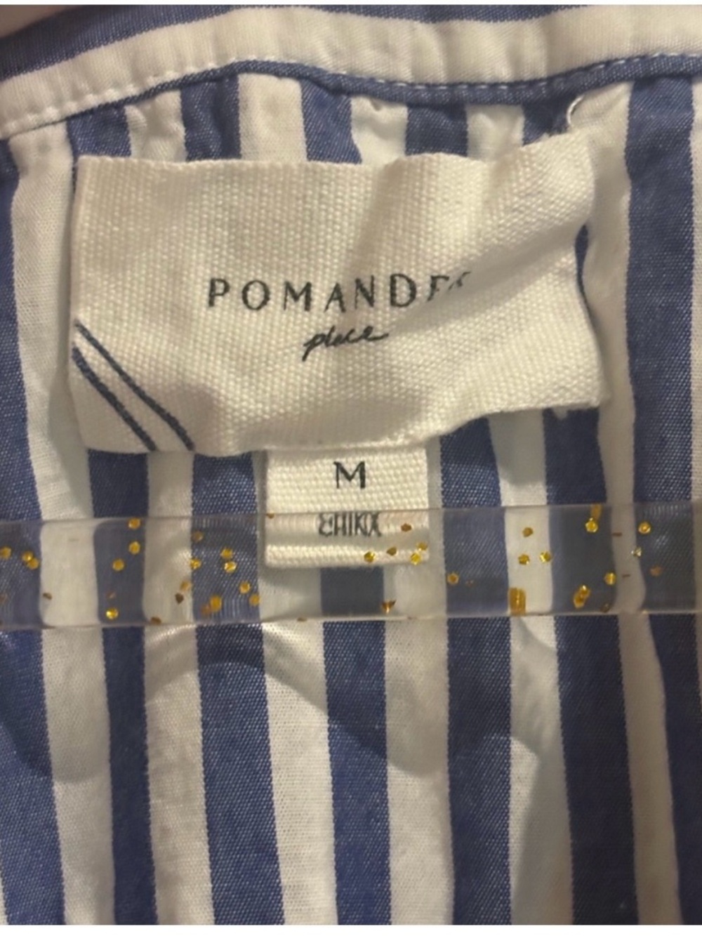Tuckernuck Blue and White Striped Sleeveless Tiered Mini Dress - Picture 7 of 7